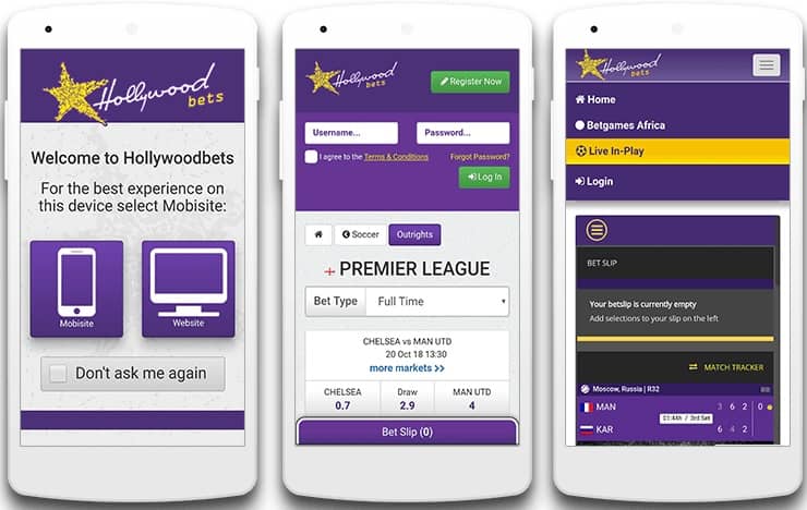 Hollywoodbets mobile app